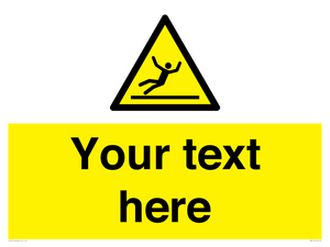 Custom Figure Slipping Sign